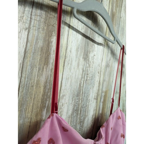 Betsey Johnson Classically Pink Glitter Heart Bustier Tulle Dress Size 6 NWT - Picture 3 of 13